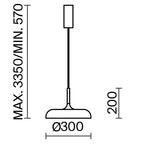 Lampa wisząca Maytoni Gerhard IP20 x MOD189PL-L12B3K1 | Czarny