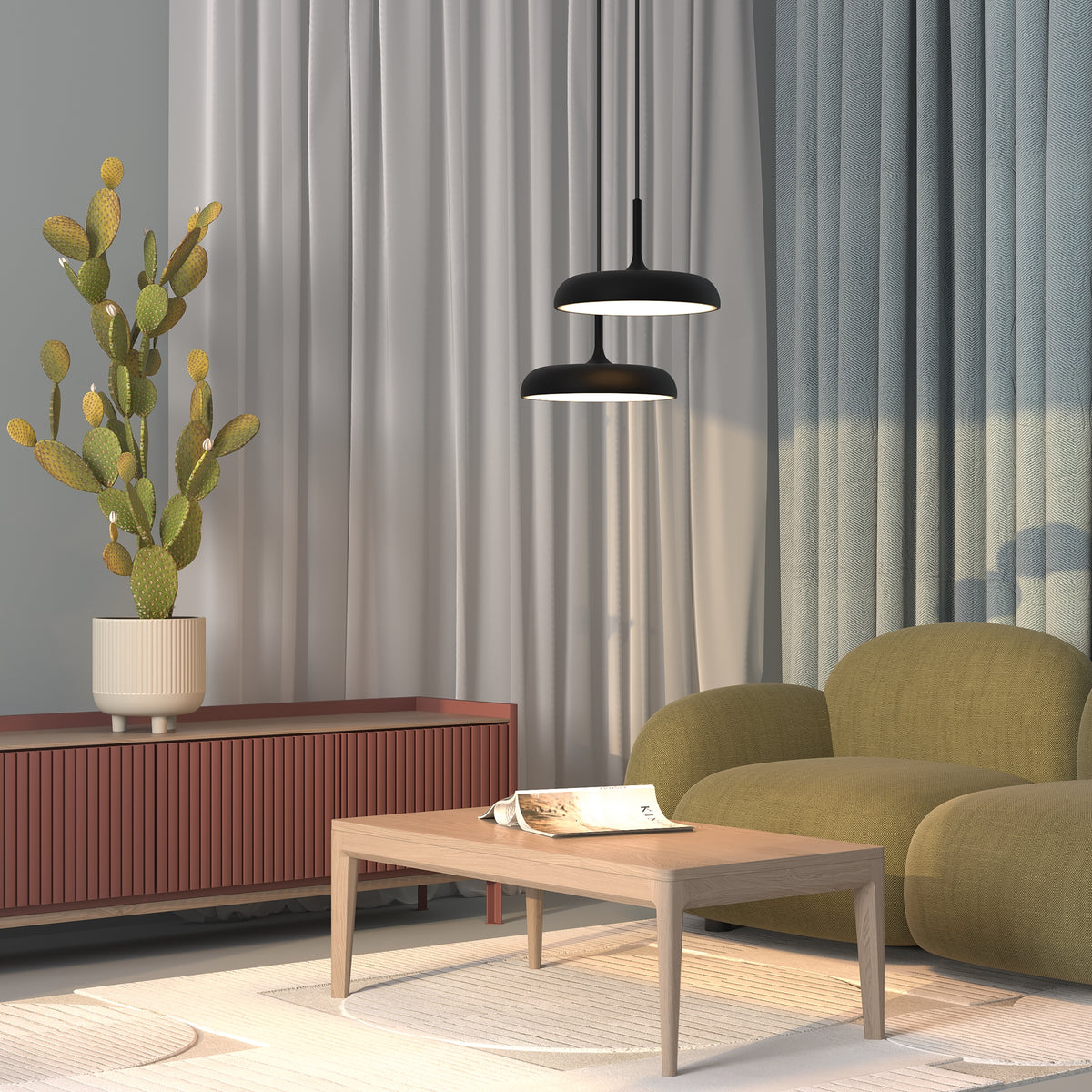Lampa wisząca Maytoni Gerhard IP20 x MOD189PL-L18B3K1 | Czarny