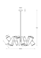 Lampa wisząca Maytoni Giro IP20 10xGU10 MOD095PL-10BS | Mosiądz