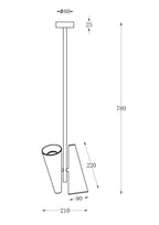 Lampa wisząca Maytoni Giro IP20 2xGU10 MOD095PL-02BS | Mosiądz