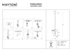 Lampa wisząca Maytoni Giro IP20 2xGU10 MOD095PL-02BS | Mosiądz