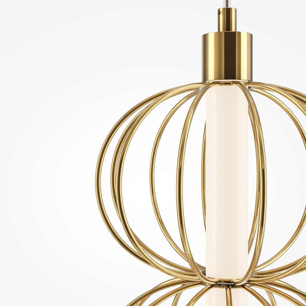 Lampa wisząca Maytoni Golden Cage IP20 x MOD216PL-L10G3K | Złoto
