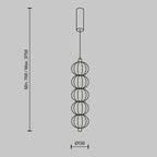 Lampa wisząca Maytoni Golden Cage IP20 x MOD216PL-L10G3K | Złoto
