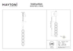 Lampa wisząca Maytoni Golden Cage IP20 x MOD216PL-L10G3K | Złoto