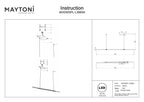 Lampa wisząca Maytoni Halo IP20 x MOD005PL-L36BSK | Mosiądz