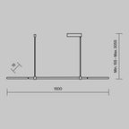 Lampa wisząca Maytoni Halo IP20 x MOD005PL-L48BK | Czarny