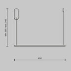 Lampa wisząca Maytoni Halo IP20 x MOD246PL-L16BK | Czarny
