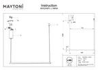 Lampa wisząca Maytoni Halo IP20 x MOD246PL-L16BSK | Mosiądz