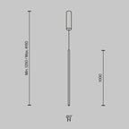 Lampa wisząca Maytoni Halo IP20 x MOD246PL-L24BK1 | Czarny