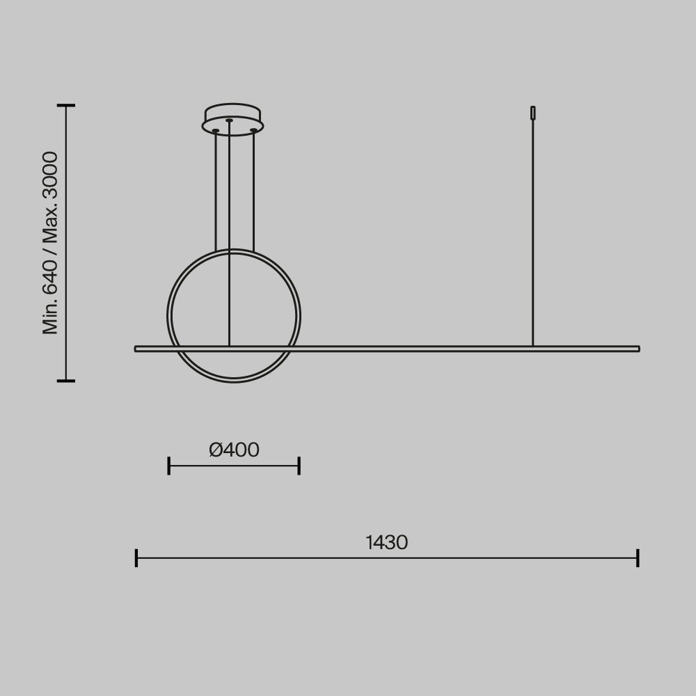 Lampa wisząca Maytoni Halo IP20 x MOD247PL-L49BSK | Mosiądz