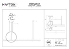 Lampa wisząca Maytoni Halo IP20 x MOD247PL-L49BSK | Mosiądz