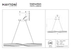 Lampa wisząca Maytoni Krone IP20 x P097PL-L28BS3K | Mosiądz