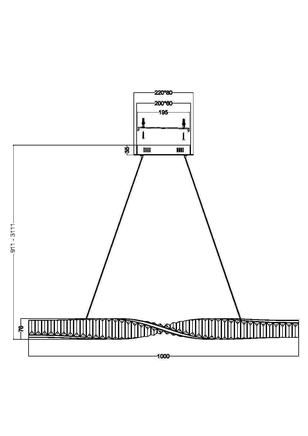 Lampa wisząca Maytoni Krone IP20 x P097PL-L28BS3K | Mosiądz