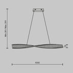 Lampa wisząca Maytoni Krone IP20 x P097PL-L28BS3K | Mosiądz