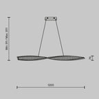 Lampa wisząca Maytoni Krone IP20 x P097PL-L36BS3K | Mosiądz