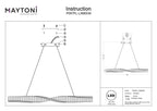 Lampa wisząca Maytoni Krone IP20 x P097PL-L36BS3K | Mosiądz