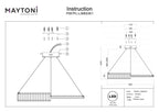 Lampa wisząca Maytoni Krone IP20 x P097PL-L36BS3K1 | Mosiądz