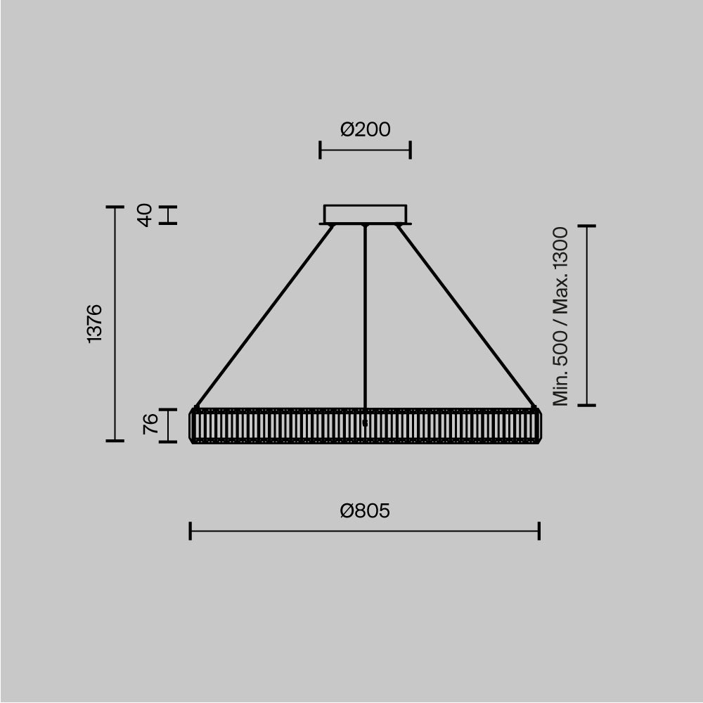 Lampa wisząca Maytoni Krone IP20 x P097PL-L45BS3K | Mosiądz
