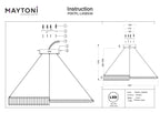 Lampa wisząca Maytoni Krone IP20 x P097PL-L45BS3K | Mosiądz