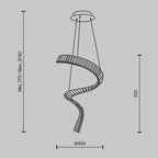 Lampa wisząca Maytoni Krone IP20 x P097PL-L48BS3K | Mosiądz
