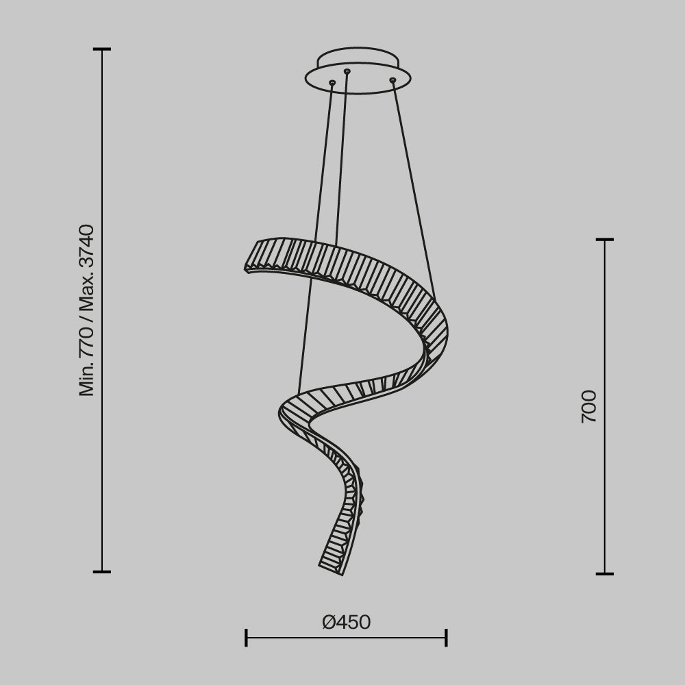 Lampa wisząca Maytoni Krone IP20 x P097PL-L48BS3K | Mosiądz