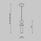 Lampa wisząca Maytoni Kyoto IP20 1xG9 MOD178PL-01W | Biały