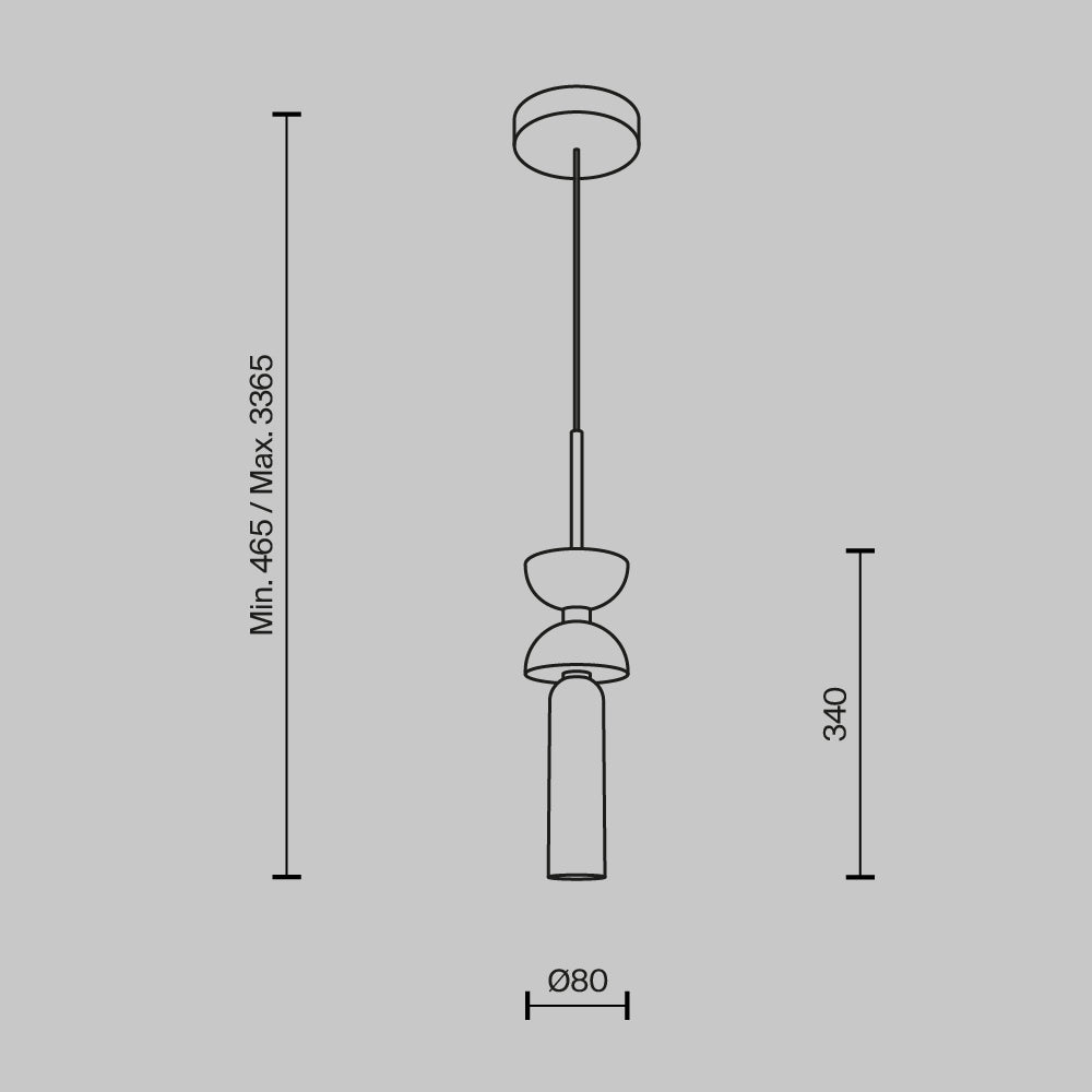 Lampa wisząca Maytoni Kyoto IP20 1xG9 MOD178PL-01W | Biały