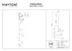 Lampa wisząca Maytoni Kyoto IP20 x MOD178PL-L11G3K | Złoto