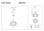 Lampa wisząca Maytoni Levitation IP20 1xG9 MOD376PL-01G | Mosiądz