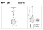 Lampa wisząca Maytoni Levitation IP20 1xG9 MOD376PL-01G1 | Mosiądz