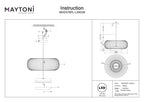 Lampa wisząca Maytoni Levitation IP20 x MOD376PL-L30G3K | Mosiądz