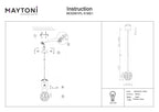 Lampa wisząca Maytoni Ligero IP20 1xE27 MOD061PL-01BS1 | Mosiądz