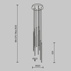 Lampa wisząca Maytoni Light stick IP20 x MOD236PL-L54B3K | Czarny