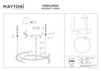 Lampa wisząca Maytoni Line IP20 3x MOD054PL-L52B4K | Czarny