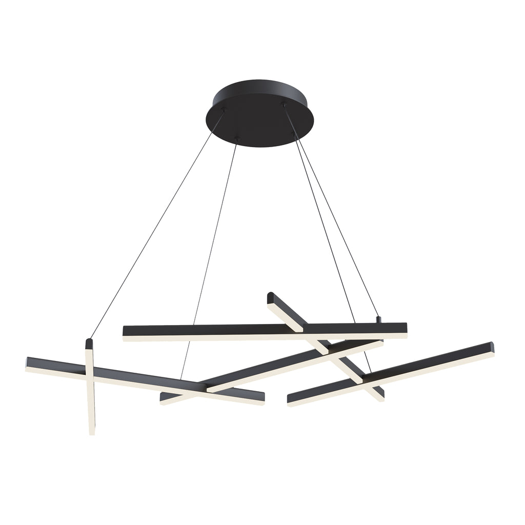 Lampa wisząca Maytoni Line IP20 6x MOD016PL-L75B | Czarny