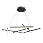 Lampa wisząca Maytoni Line IP20 6x MOD016PL-L75B | Czarny