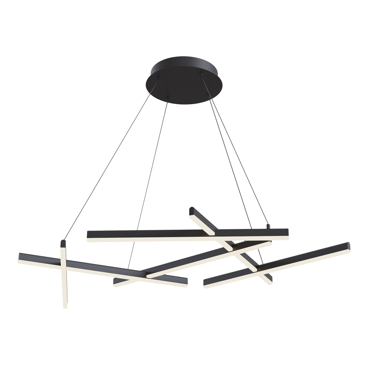 Lampa wisząca Maytoni Line IP20 6x MOD016PL-L75B | Czarny