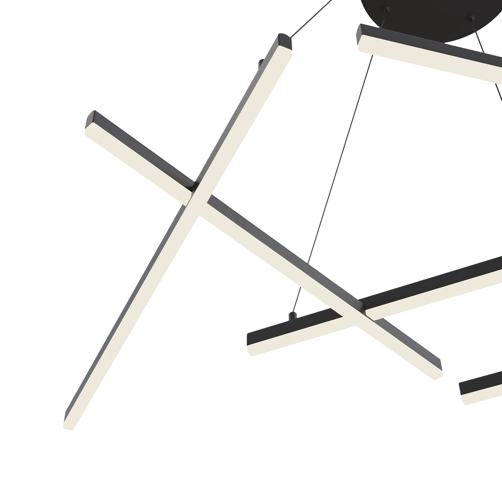 Lampa wisząca Maytoni Line IP20 6x MOD016PL-L75B | Czarny