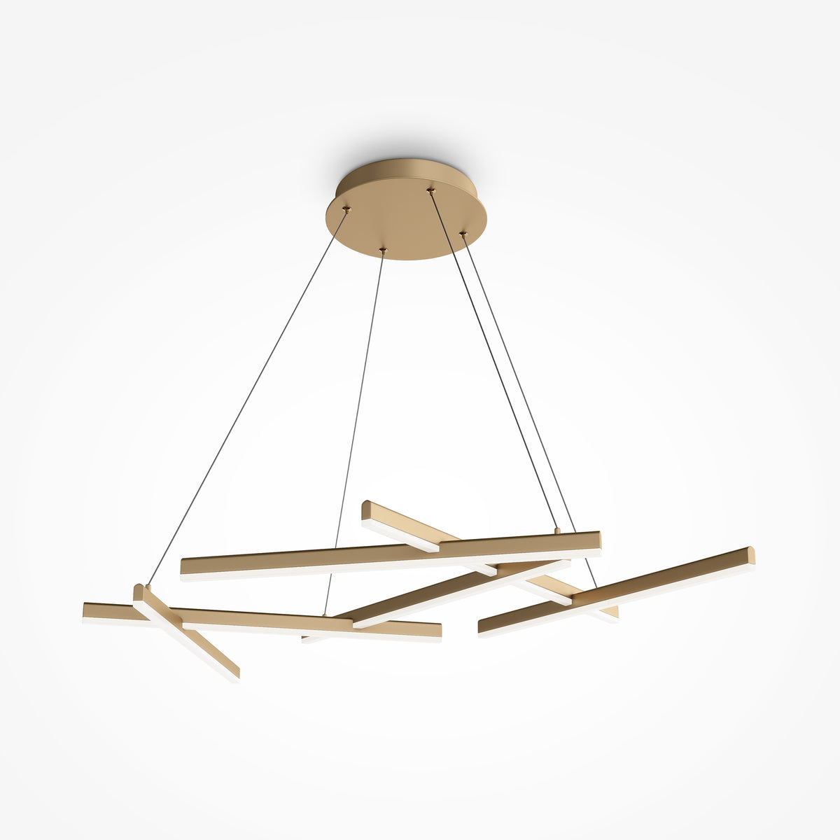 Lampa wisząca Maytoni Line IP20 6x MOD016PL-L75MG4K | Złoto