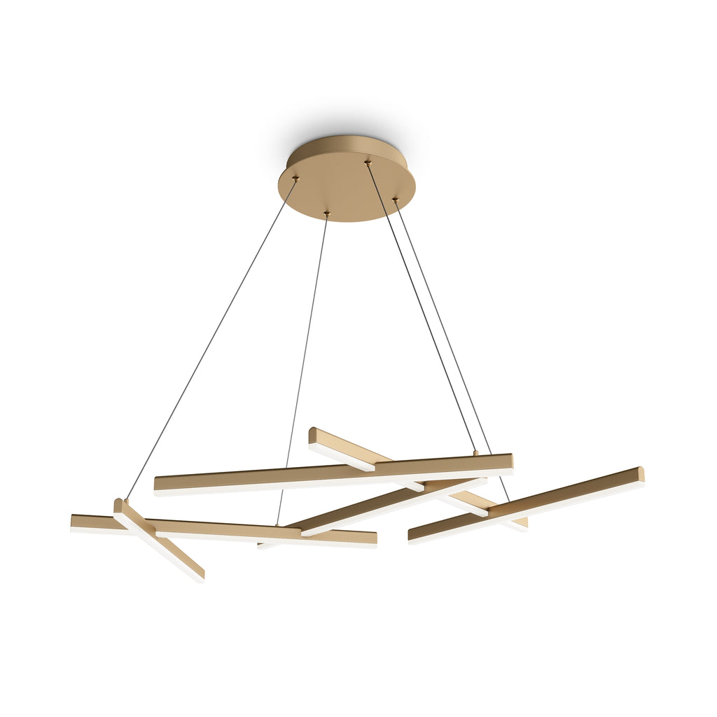 Lampa wisząca Maytoni Line IP20 6x MOD016PL-L75MG4K | Złoto