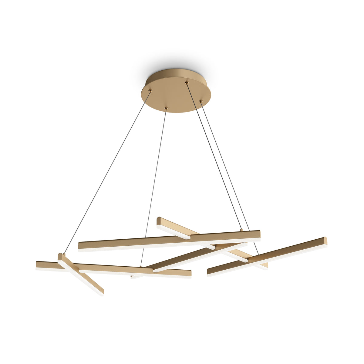 Lampa wisząca Maytoni Line IP20 6x MOD016PL-L75MG4K | Złoto