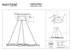 Lampa wisząca Maytoni Line IP20 6x MOD016PL-L75W | Biały