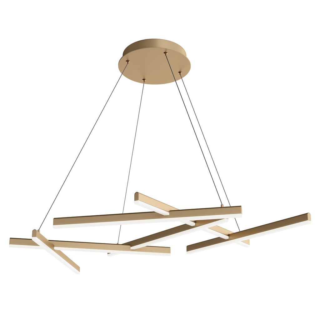 Lampa wisząca Maytoni Line IP20 x MOD016PL-L75MG3K | Złoto