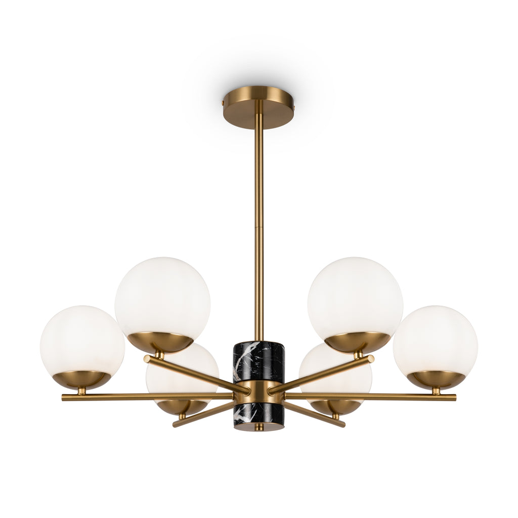 Lampa wisząca Maytoni Marble IP20 6xE27 MOD187PL-06BS | Mosiądz