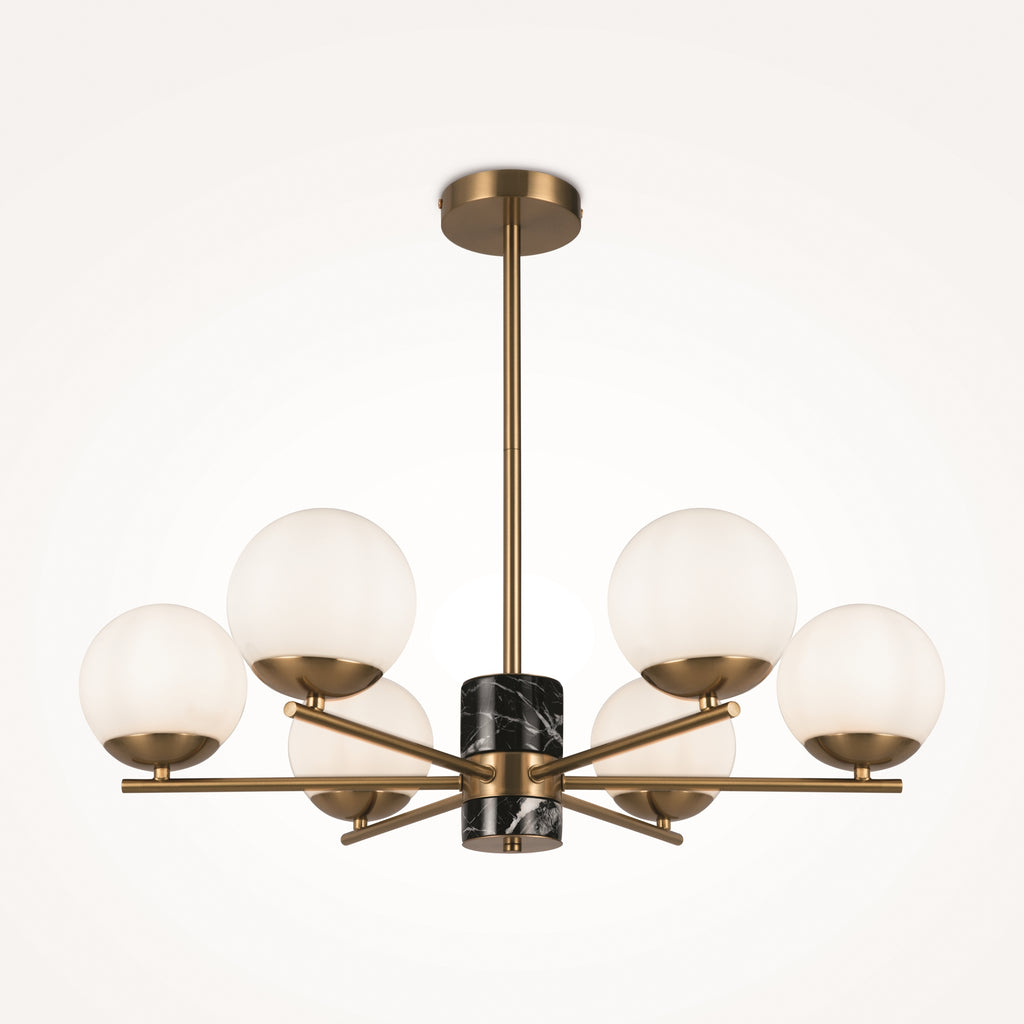 Lampa wisząca Maytoni Marble IP20 6xE27 MOD187PL-06BS | Mosiądz
