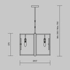 Lampa wisząca Maytoni Marmo IP20 6xE14 MOD099PL-06G | Mosiądz