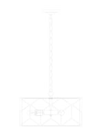 Lampa wisząca Maytoni Messina IP20 4xE27 H223PL-03G | Złoto
