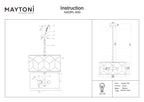 Lampa wisząca Maytoni Messina IP20 4xE27 H223PL-03G | Złoto