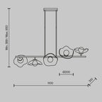 Lampa wisząca Maytoni Miracle IP20 5xG9 MOD207PL-05BS | Mosiądz