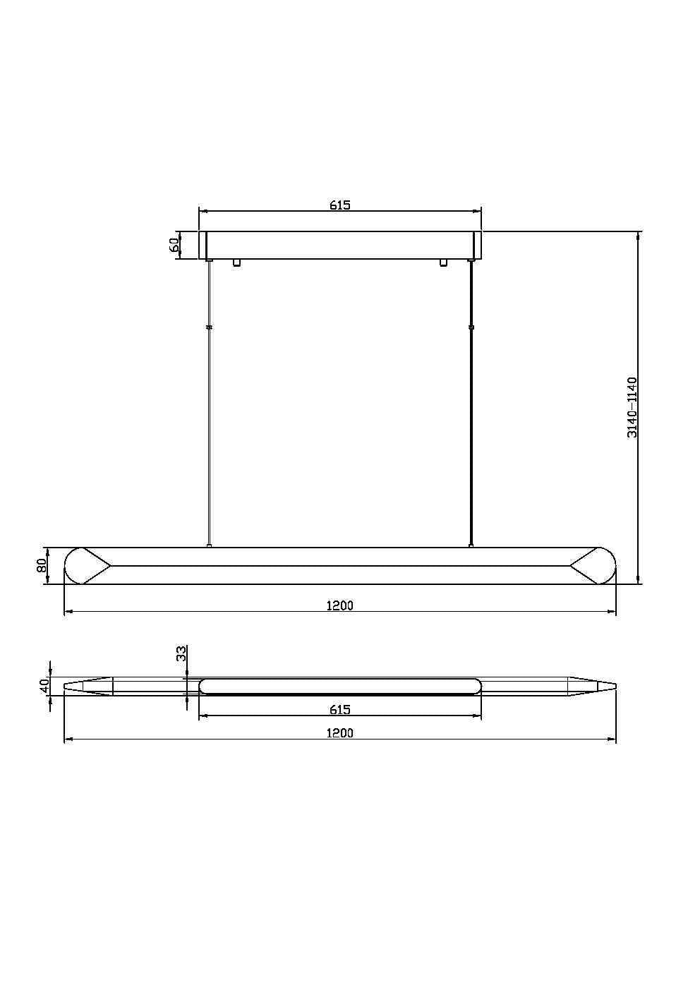 Lampa wisząca Maytoni Motion IP20 x MOD276PL-L40W3K | Biały